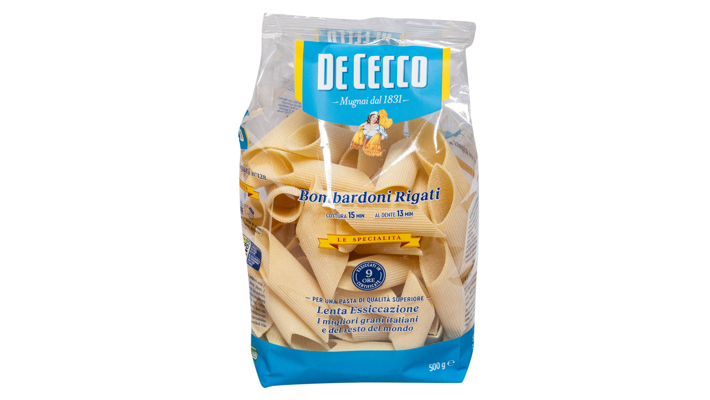 De Cecco Bombardoni Rigati Pasta