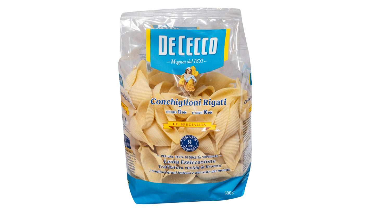 De Cecco Conchiglioni Rigati Pasta